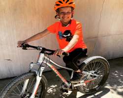 Myler loves riding bikes and playing with his siblings.